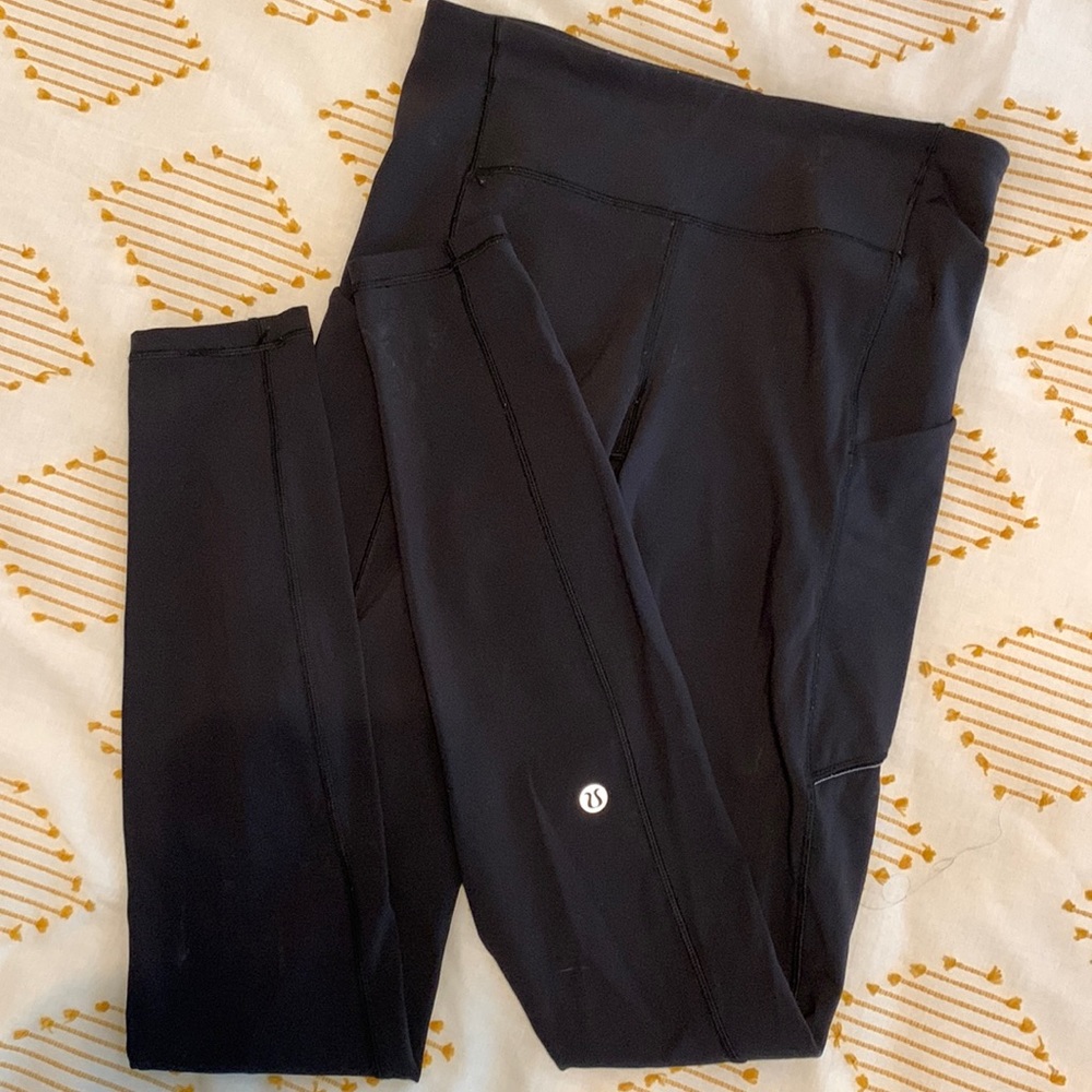 LULULEMON - Speed Up Tight Full-On Luxtreme 28", Size 4, Black